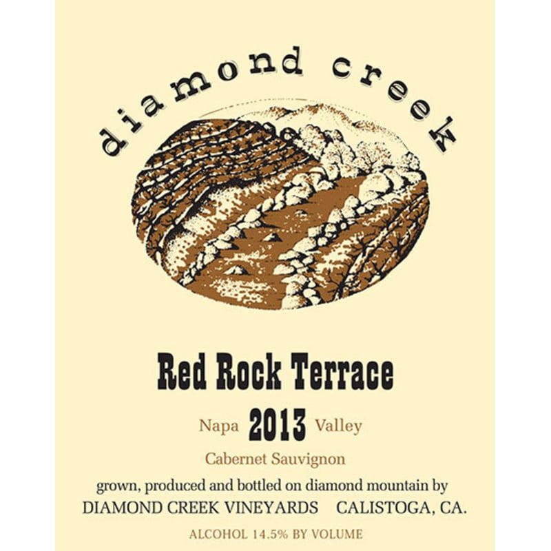 Diamond Creek Red Rock Terrace Cabernet Sauvignon 2013 Front Label