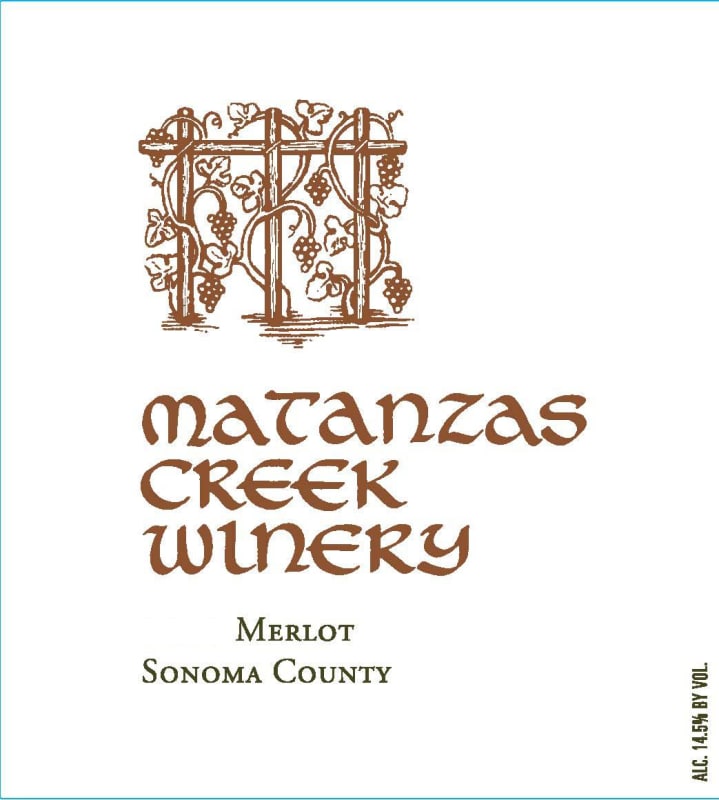 Matanzas Creek Matanzas Creek Merlot 2011 Front Label