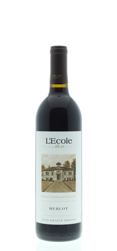 L'Ecole 41 Walla Walla Valley Estate Merlot 2013 Front Bottle Shot