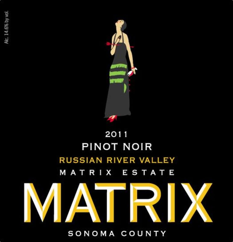 Matrix Russian River Valley Pinot Noir 2011 Front Label
