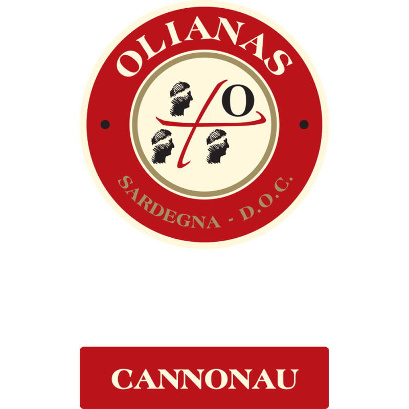 Olianas Cannonau 2014 Front Label