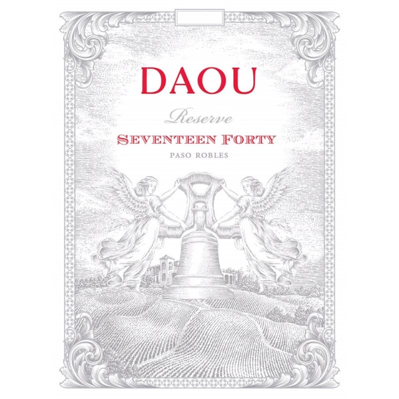 DAOU Seventeen Forty Reserve 2014 Front Label