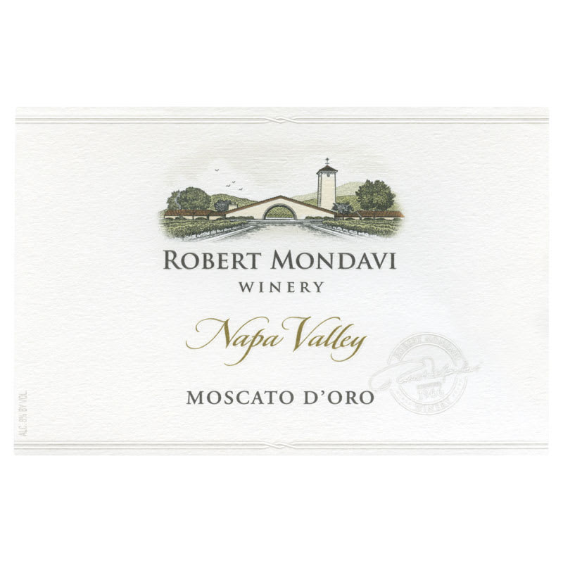 Robert Mondavi Moscato d'Oro (375ML half-bottle) 2013 Front Label