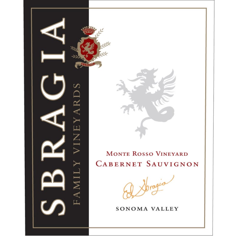 Sbragia Monte Rosso Vineyard Cabernet Sauvignon 2012 Front Label
