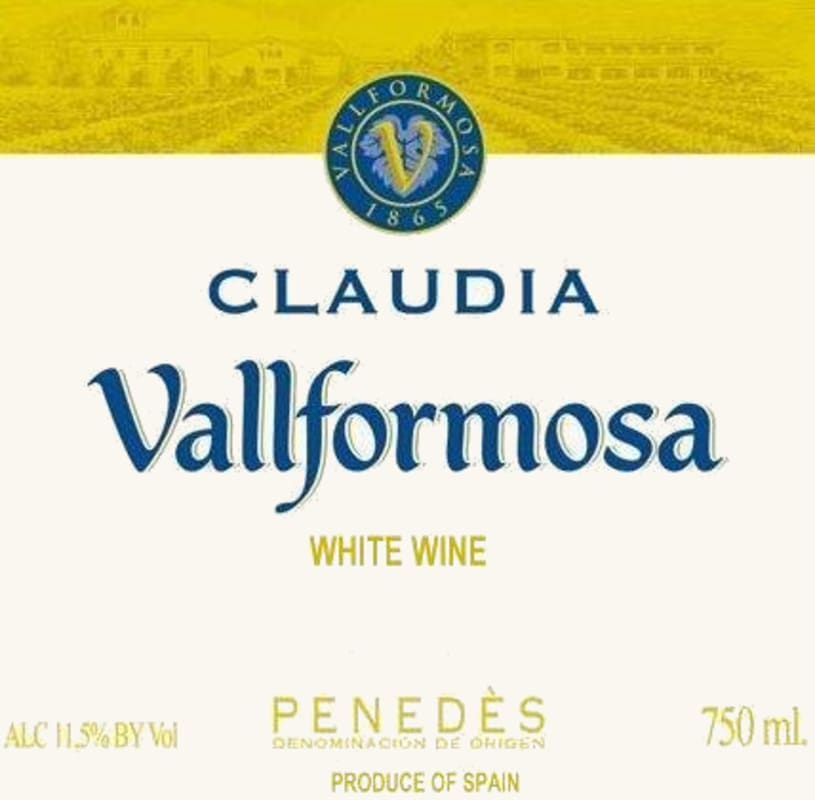 Vallformosa Claudia 2007 Front Label