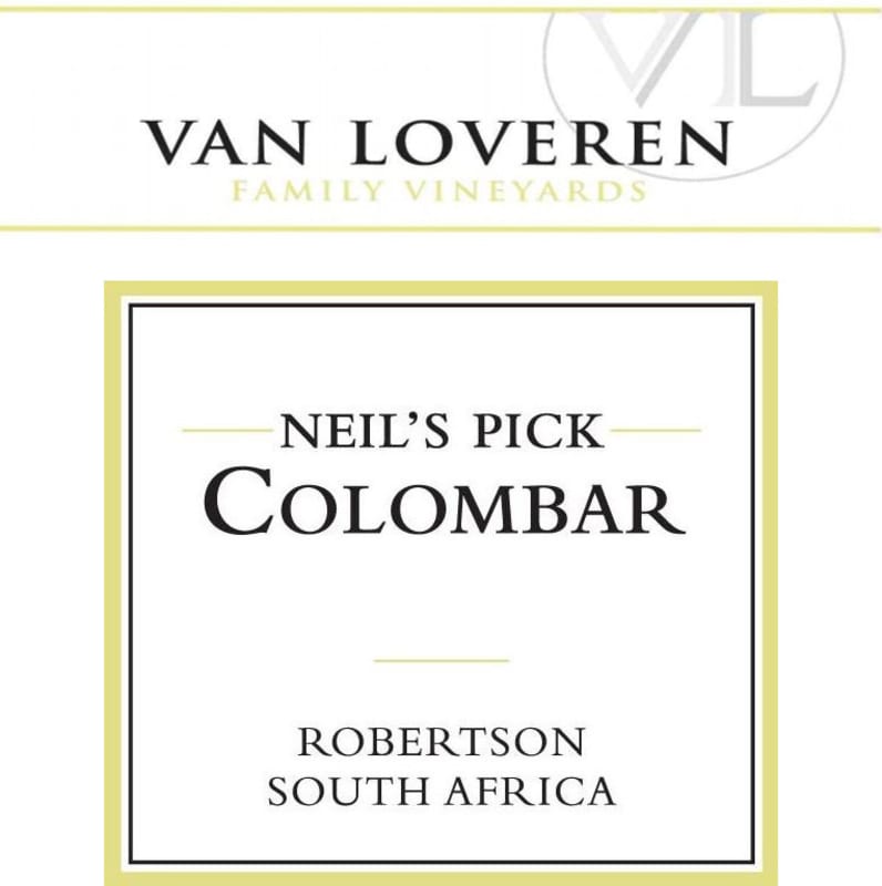 Van Loveren Neil's Pick Colombar 2012 Front Label