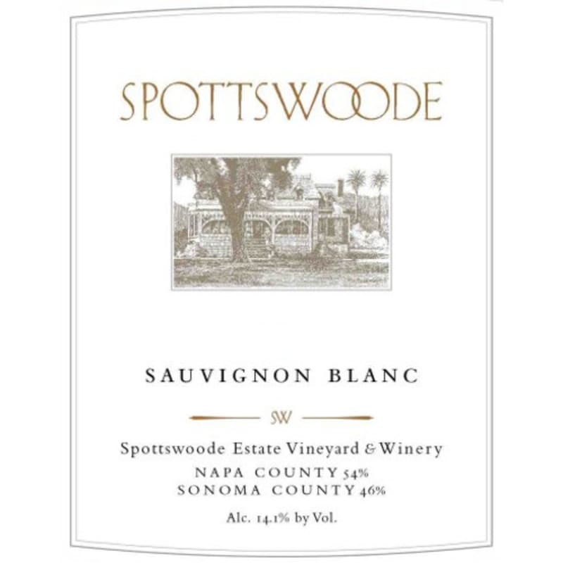Spottswoode Sauvignon Blanc 2014 Front Label