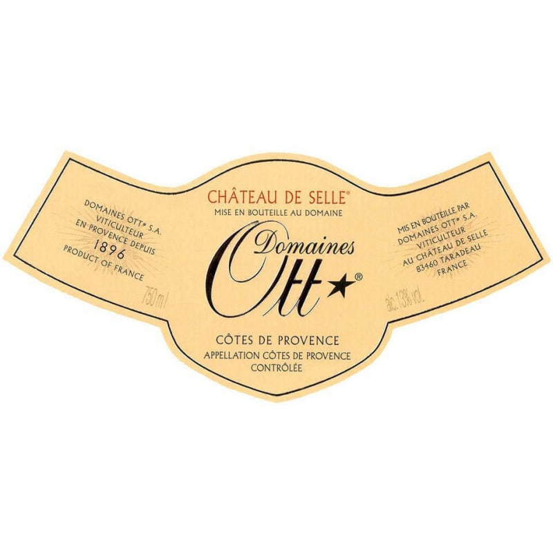 Domaines Ott Chateau de Selle Cotes de Provence Rose (375ML half-bottle) 2015 Front Label