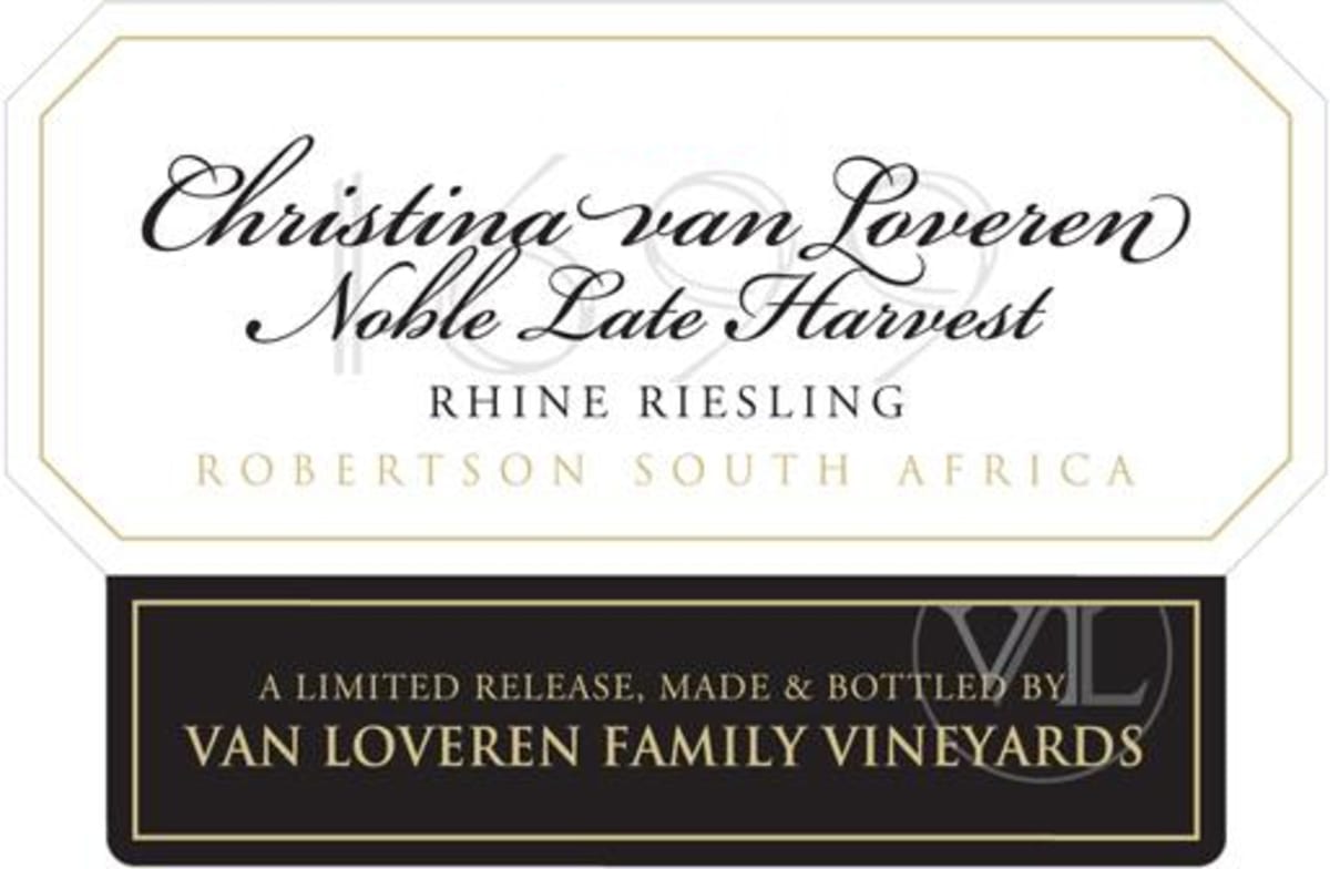 Van Loveren Christina Van Loveren Noble Late Harvest 2013 Front Label