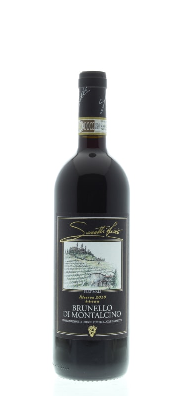 Livio Sassetti Brunello di Montalcino Pertimali Riserva 2010 Front Bottle Shot