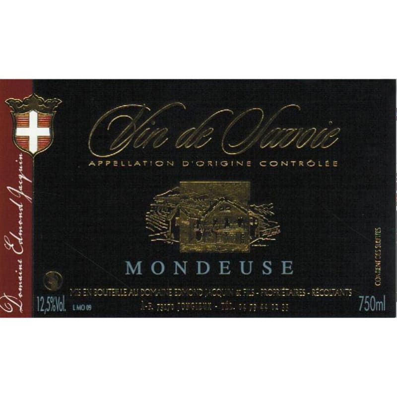 Edmund Jacquin et Fils Savoie Mondeuse 2015 Front Label