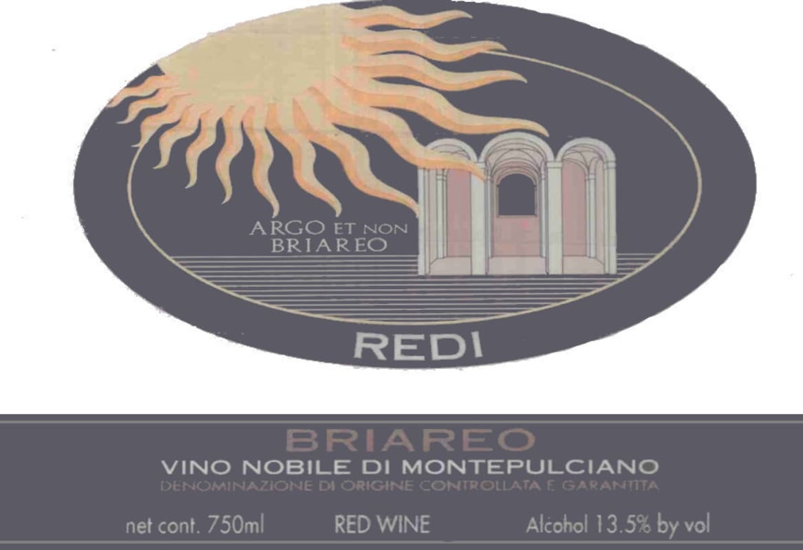 Vecchia Cantina Vino Nobile di Montepulciano Cantina del Redi 2001 Front Label