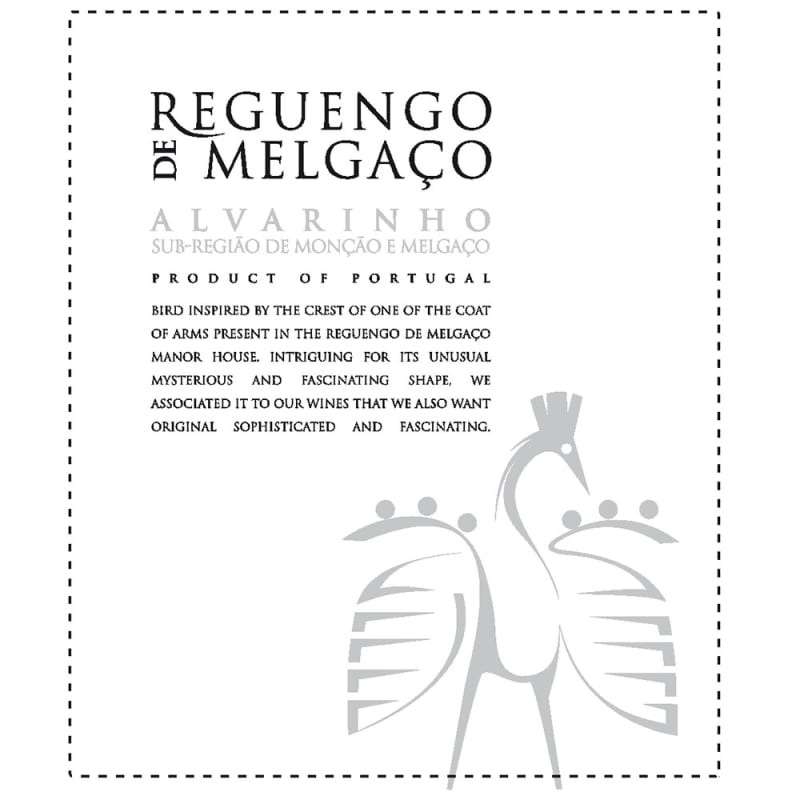 Reguengo de Melgaco Alvarinho Vinho Verde 2015 Front Label