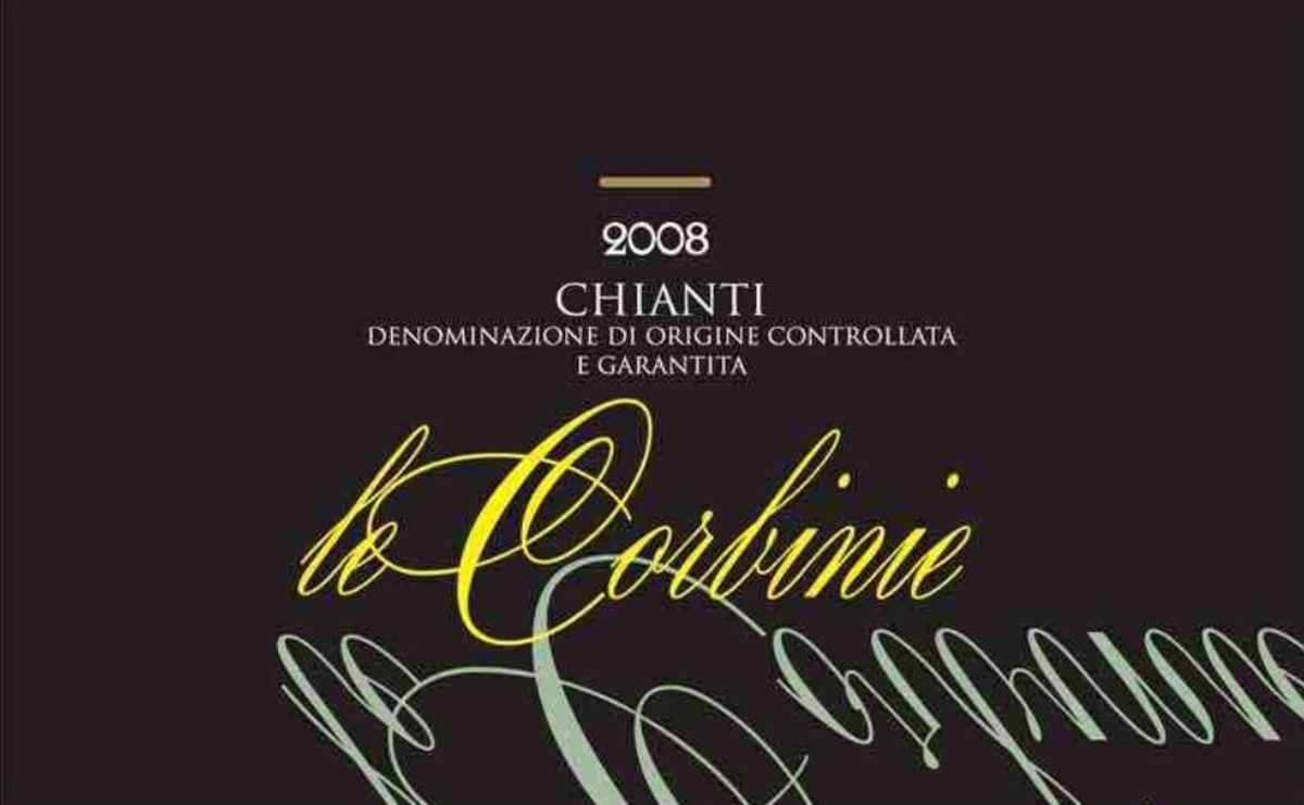 Vecchia Cantina Chianti Le Corbinie 2008 Front Label