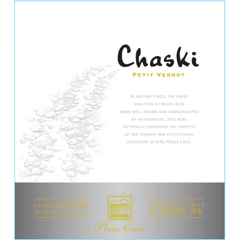 Perez Cruz Chaski Petit Verdot 2012 Front Label