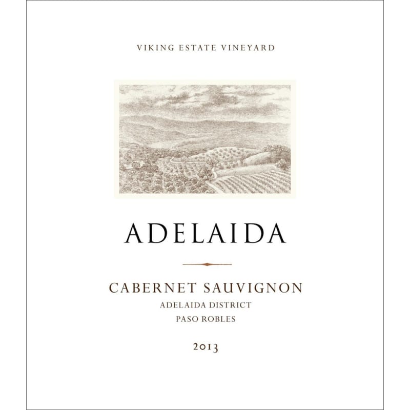 Adelaida Estate Cabernet Sauvignon 2013 Front Label