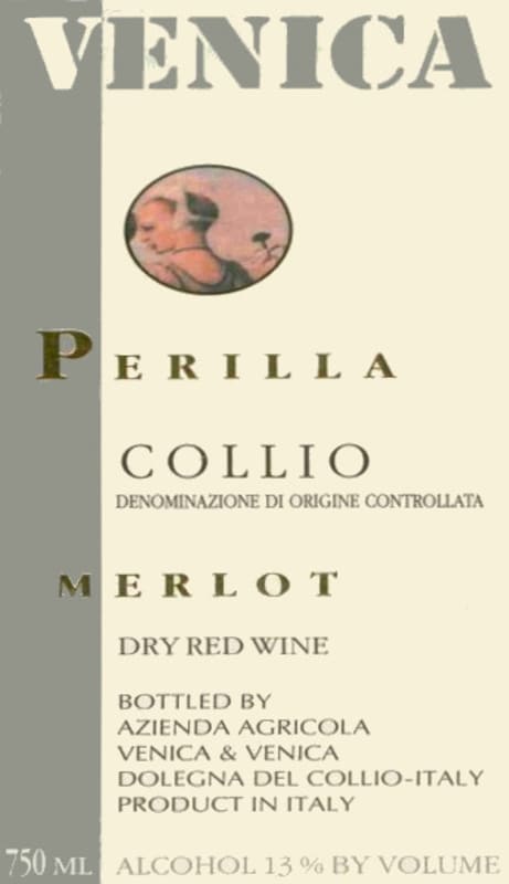 Venica & Venica Collio Perilla Merlot 2006 Front Label