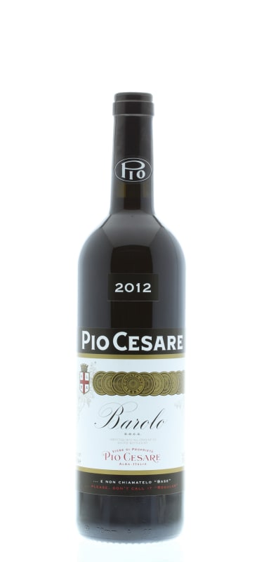 Pio Cesare Barolo 2012 Front Bottle Shot