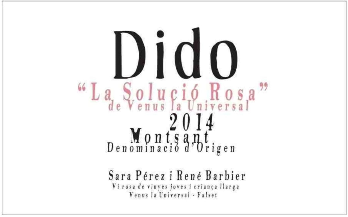 Venus La Universal Dido La Solucio Rosa 2014 Front Label