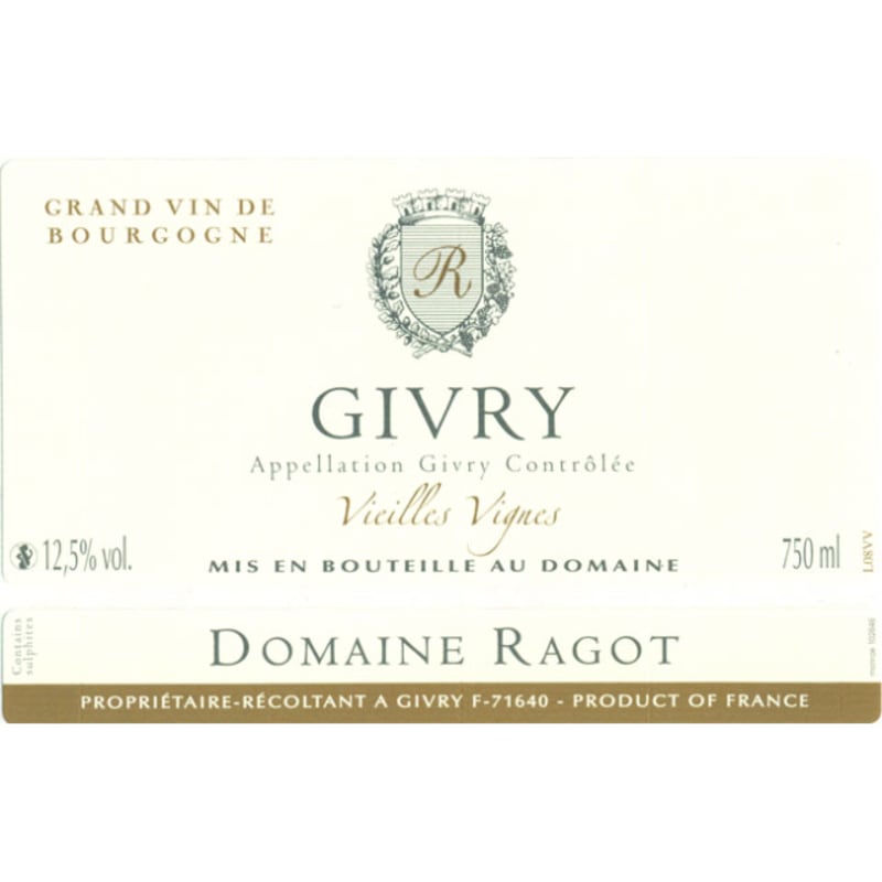 Domaine Ragot Vieilles Vignes 2014 Front Label