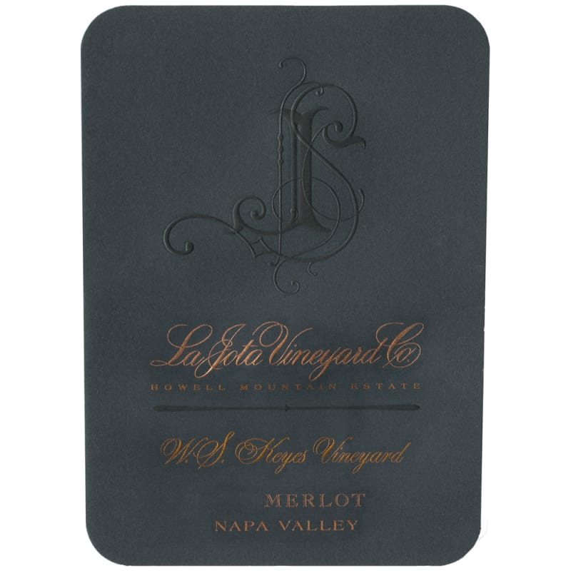 La Jota W.S. Keyes Merlot 2010 Front Label