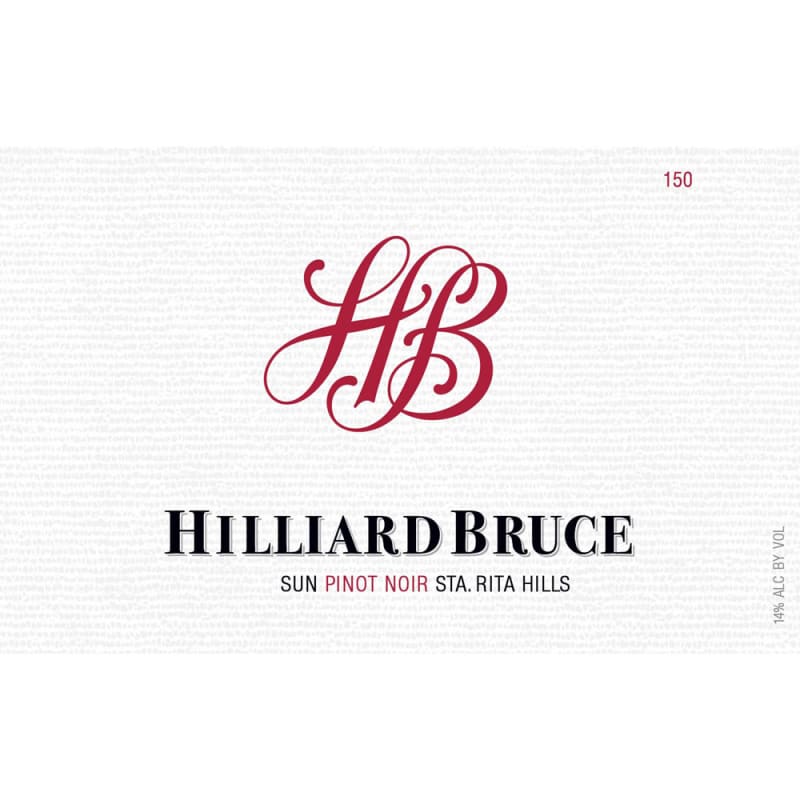 Hilliard Bruce Sun Pinot Noir 2012 Front Label