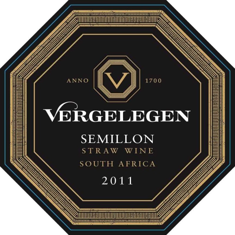 Vergelegen Straw Wine Semillon 2011 Front Label