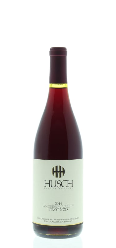 Husch Anderson Valley Pinot Noir 2014 Front Bottle Shot