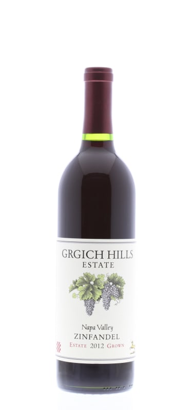 Grgich Hills Estate Zinfandel 2012 Front Bottle Shot