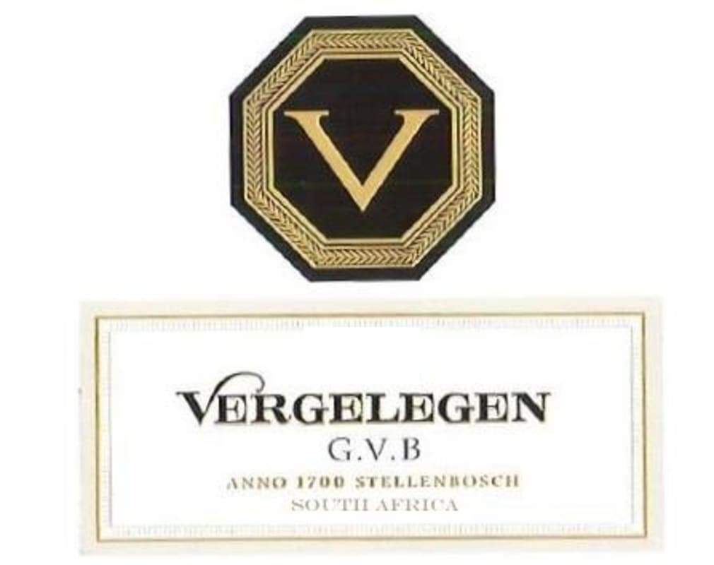 Vergelegen G.V.B Red 2012 Front Label