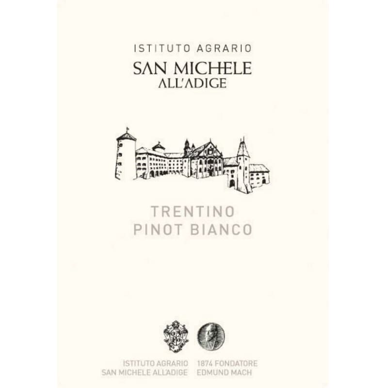 San Michele Pinot Bianco 2015 Front Label