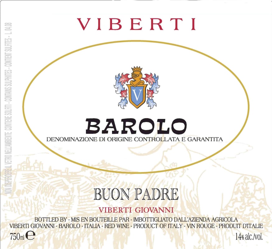 Viberti Barolo Buon Padre 2007 Front Label