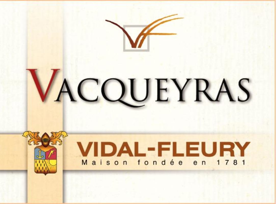 Vidal-Fleury Vacqueyras 2009 Front Label