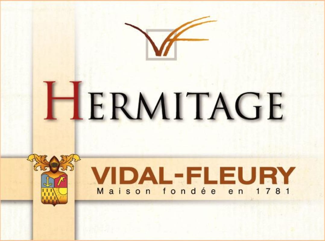 Vidal-Fleury Hermitage 2003 Front Label