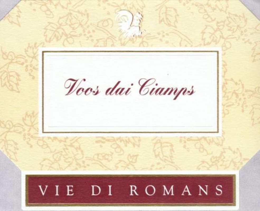 Vie di Romans Voos dai Ciamps Rosso 1999 Front Label