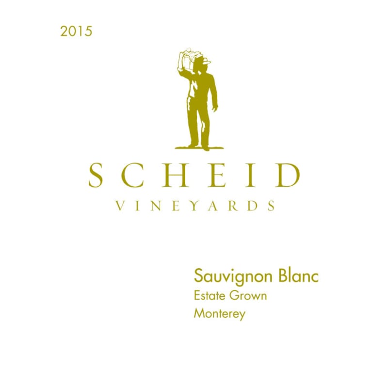 Scheid Vineyards Sauvignon Blanc 2015 Front Label