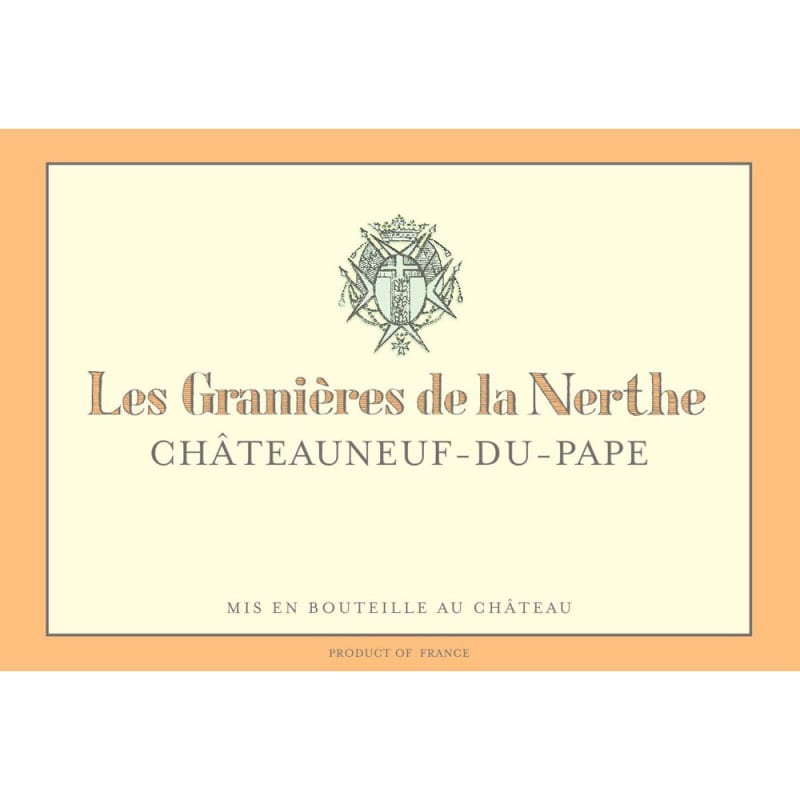 Chateau La Nerthe Chateauneuf-Du-Pape Les Granieres 2013 Front Label