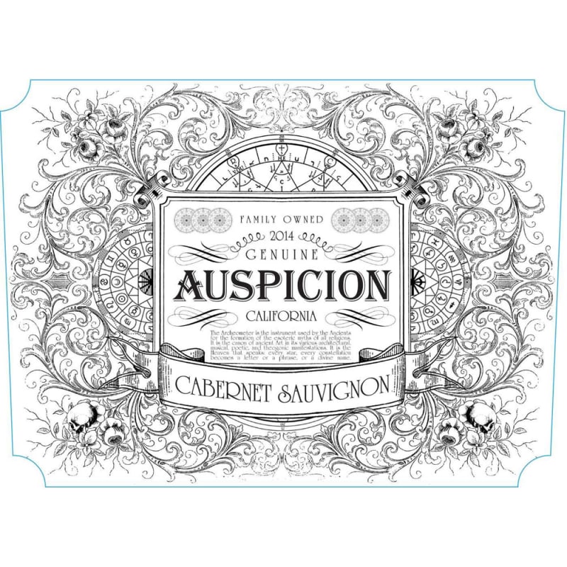 Auspicion Cabernet Sauvignon 2014 Front Label