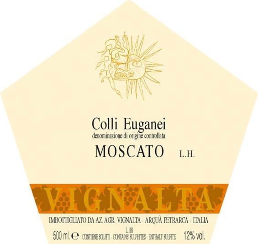 Vignalta Colli Euganei Moscato 2014 Front Label