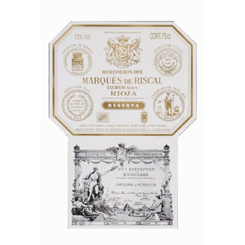 Marques de Riscal Rioja Reserva 2010 Front Label