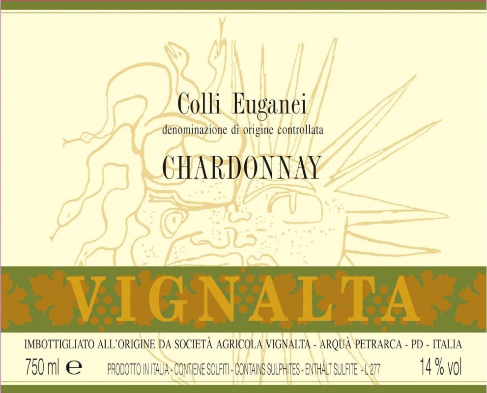 Vignalta Colli Euganei Chardonnay 2013 Front Label