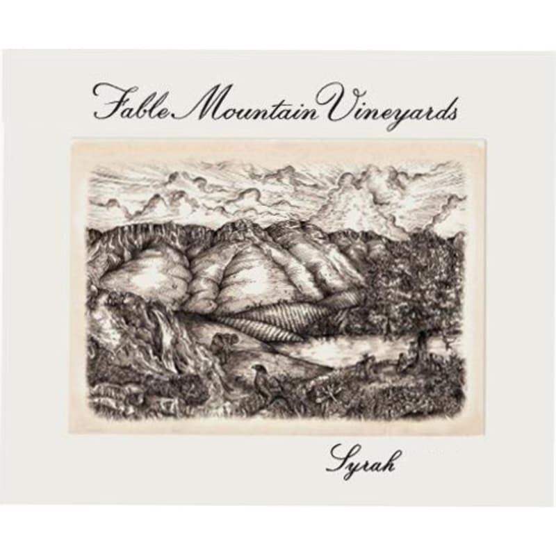 Fable Mountain Vineyards Syrah 2013 Front Label