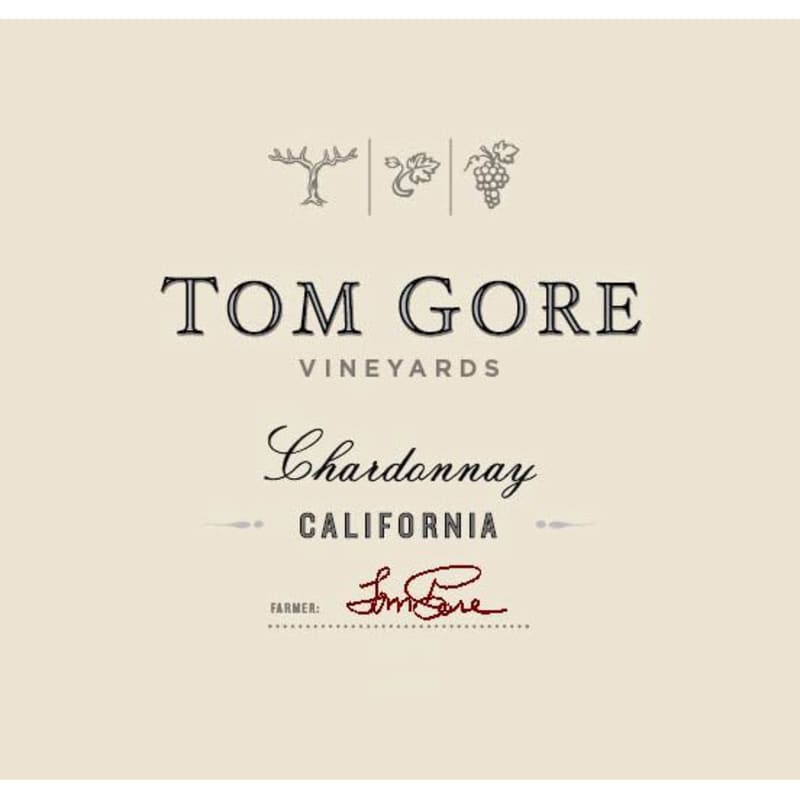 Tom Gore Chardonnay 2014 Front Label