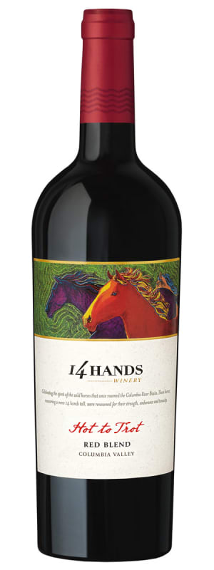 14 Hands Hot to Trot Red Blend 2014 Front Bottle Shot