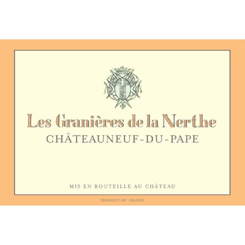 Chateau La Nerthe Chateauneuf-Du-Pape Les Granieres 2012 Front Label