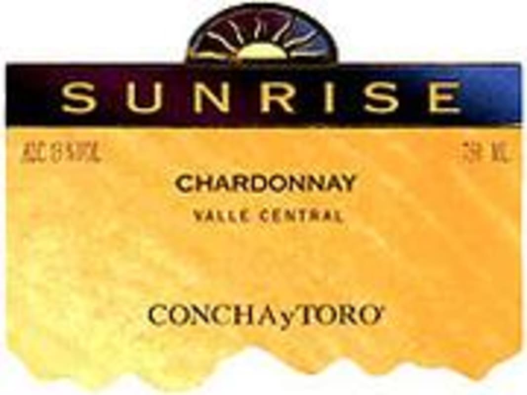 Concha y Toro Sunrise Chardonnay 1998 Front Label