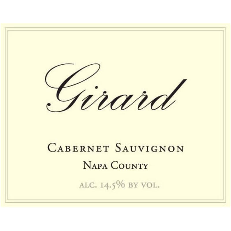 Girard Cabernet Sauvignon 1992 Front Label