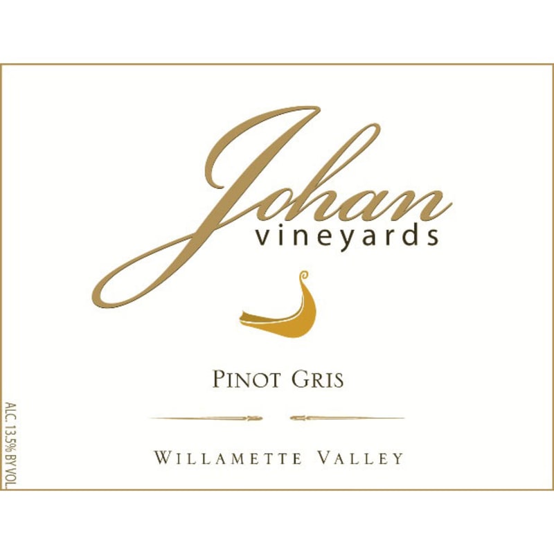 Johan Vineyards Pinot Gris 2014 Front Label