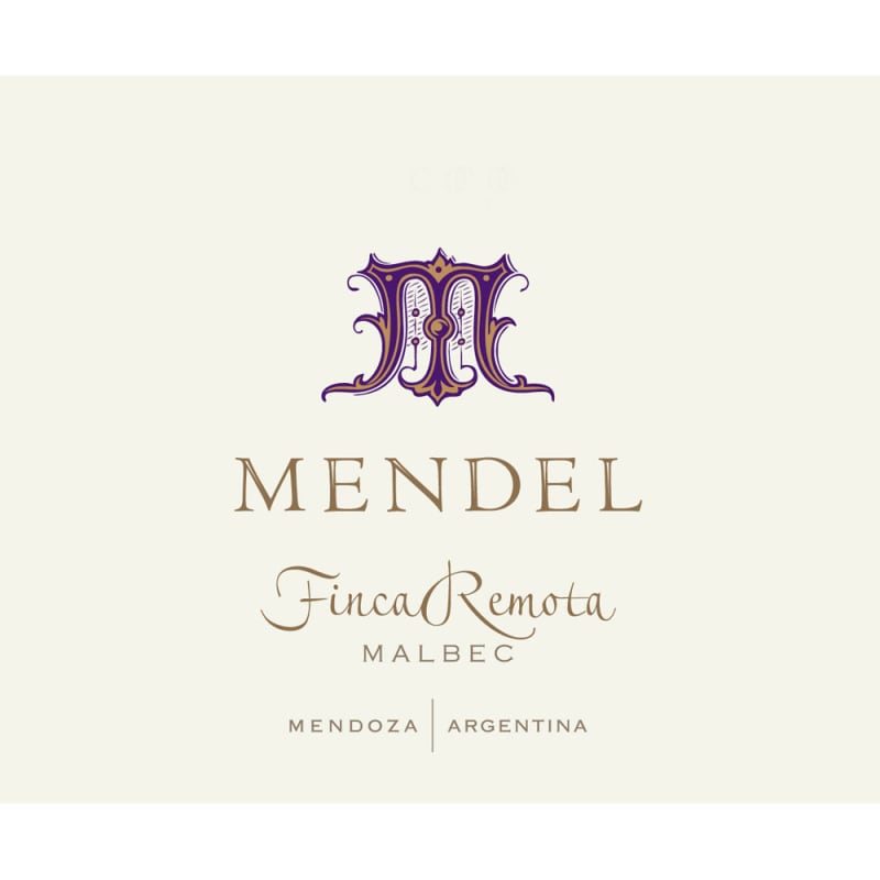 Mendel Finca Remota Malbec 2010 Front Label