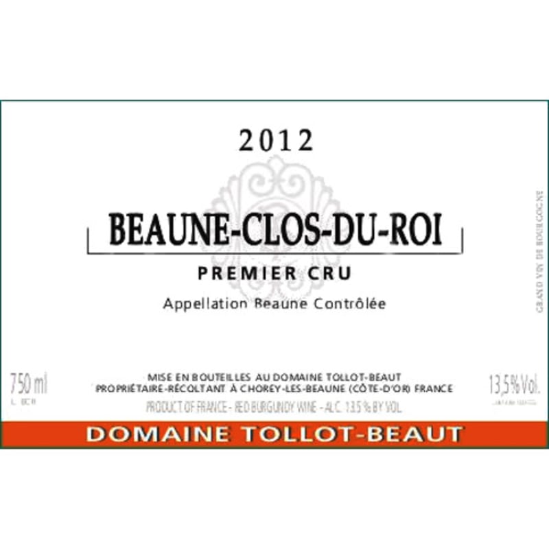 Domaine Tollot-Beaut Beaune Clos du Roi Premier Cru 2012 Front Label